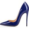 imageFSJ Women Formal Pointed Toe Pumps High Heel Sexy Stilettos Slip On Office Cute Evening Dress Shoes Size 415 USBlue