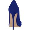 imageFSJ Women Formal Pointed Toe Pumps High Heel Sexy Stilettos Slip On Office Cute Evening Dress Shoes Size 415 USBlue Suede