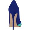 imageFSJ Women Formal Pointed Toe Pumps High Heel Sexy Stilettos Slip On Office Cute Evening Dress Shoes Size 415 USBlue2 Suede
