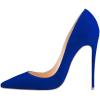 imageFSJ Women Formal Pointed Toe Pumps High Heel Sexy Stilettos Slip On Office Cute Evening Dress Shoes Size 415 USBluesuede