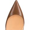 imageFSJ Women Formal Pointed Toe Pumps High Heel Sexy Stilettos Slip On Office Cute Evening Dress Shoes Size 415 USBrown Leather