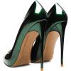 imageFSJ Women Formal Pointed Toe Pumps High Heel Sexy Stilettos Slip On Office Cute Evening Dress Shoes Size 415 USForest Green