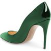 imageFSJ Women Formal Pointed Toe Pumps High Heel Sexy Stilettos Slip On Office Cute Evening Dress Shoes Size 415 USGreenmirror