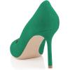 imageFSJ Women Formal Pointed Toe Pumps High Heel Sexy Stilettos Slip On Office Cute Evening Dress Shoes Size 415 USGreensuede