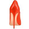 imageFSJ Women Formal Pointed Toe Pumps High Heel Sexy Stilettos Slip On Office Cute Evening Dress Shoes Size 415 USOrange