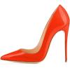 imageFSJ Women Formal Pointed Toe Pumps High Heel Sexy Stilettos Slip On Office Cute Evening Dress Shoes Size 415 USOrange
