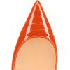 imageFSJ Women Formal Pointed Toe Pumps High Heel Sexy Stilettos Slip On Office Cute Evening Dress Shoes Size 415 USOrange Snake