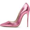 imageFSJ Women Formal Pointed Toe Pumps High Heel Sexy Stilettos Slip On Office Cute Evening Dress Shoes Size 415 USPink 1