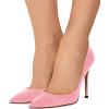 imageFSJ Women Formal Pointed Toe Pumps High Heel Sexy Stilettos Slip On Office Cute Evening Dress Shoes Size 415 USPink