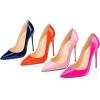 imageFSJ Women Formal Pointed Toe Pumps High Heel Sexy Stilettos Slip On Office Cute Evening Dress Shoes Size 415 USPink