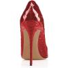 imageFSJ Women Formal Pointed Toe Pumps High Heel Sexy Stilettos Slip On Office Cute Evening Dress Shoes Size 415 USRed Snake