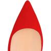 imageFSJ Women Formal Pointed Toe Pumps High Heel Sexy Stilettos Slip On Office Cute Evening Dress Shoes Size 415 USRedsuede