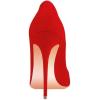 imageFSJ Women Formal Pointed Toe Pumps High Heel Sexy Stilettos Slip On Office Cute Evening Dress Shoes Size 415 USRedsuede