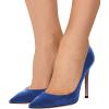 imageFSJ Women Formal Pointed Toe Pumps High Heel Sexy Stilettos Slip On Office Cute Evening Dress Shoes Size 415 USRoyalblue