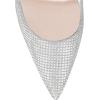 imageFSJ Women Formal Pointed Toe Pumps High Heel Sexy Stilettos Slip On Office Cute Evening Dress Shoes Size 415 USSilver 1