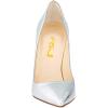 imageFSJ Women Formal Pointed Toe Pumps High Heel Sexy Stilettos Slip On Office Cute Evening Dress Shoes Size 415 USSilver
