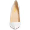 imageFSJ Women Formal Pointed Toe Pumps High Heel Sexy Stilettos Slip On Office Cute Evening Dress Shoes Size 415 USWhite