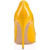 imageFSJ Women Formal Pointed Toe Pumps High Heel Sexy Stilettos Slip On Office Cute Evening Dress Shoes Size 415 USYellow