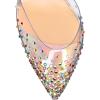 imageFSJ Women Pencil High Heel Spikes Studded Sandal Slip On DOrsay Evening Pump Ankle Strap Clear Ballroom Dance Shoe Size 415 USColorful