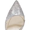 imageFSJ Women Pencil High Heel Spikes Studded Sandal Slip On DOrsay Evening Pump Ankle Strap Clear Ballroom Dance Shoe Size 415 USGlitter12cm