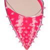 imageFSJ Women Pencil High Heel Spikes Studded Sandal Slip On DOrsay Evening Pump Ankle Strap Clear Ballroom Dance Shoe Size 415 USPink