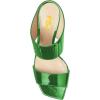 imageFSJ Women Rhinestones Studded High Heels Mules Slip On Double Strap Open Toe Sandal Evening Shoe Size 415 USGreen