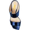imageFSJ Women Rhinestones Studded High Heels Mules Slip On Double Strap Open Toe Sandal Evening Shoe Size 415 USNavy Blue