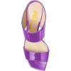 imageFSJ Women Rhinestones Studded High Heels Mules Slip On Double Strap Open Toe Sandal Evening Shoe Size 415 USPurple