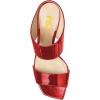 imageFSJ Women Rhinestones Studded High Heels Mules Slip On Double Strap Open Toe Sandal Evening Shoe Size 415 USRed