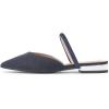 imageFSJ Women Sexy Clear Pointed Toe Crystal Slingback Wedding Chunky Low Heel Slip On Fashion Rhinestone Strap Sandals Dress Party Office Shoes Size 415 USNavy Blue
