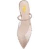 imageFSJ Women Sexy Clear Pointed Toe Crystal Slingback Wedding Chunky Low Heel Slip On Fashion Rhinestone Strap Sandals Dress Party Office Shoes Size 415 USPink