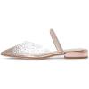 imageFSJ Women Sexy Clear Pointed Toe Crystal Slingback Wedding Chunky Low Heel Slip On Fashion Rhinestone Strap Sandals Dress Party Office Shoes Size 415 USPink