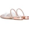 imageFSJ Women Sexy Clear Pointed Toe Crystal Slingback Wedding Chunky Low Heel Slip On Fashion Rhinestone Strap Sandals Dress Party Office Shoes Size 415 USPink