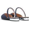 imageFSJ Women Sexy Clear Pointed Toe Crystal Slingback Wedding Chunky Low Heel Slip On Fashion Rhinestone Strap Sandals Dress Party Office Shoes Size 415 USNavy Blue