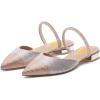 imageFSJ Women Sexy Clear Pointed Toe Crystal Slingback Wedding Chunky Low Heel Slip On Fashion Rhinestone Strap Sandals Dress Party Office Shoes Size 415 USLight Orange