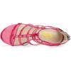 imageFSJ Women Chunky Mid High Heel Sandals Open Toe TStrap Pumps Cutout Dress Party Prom Office Strappy Shoes Elastic Back Zipper Size 415 USDeep Pink