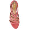 imageFSJ Women Chunky Mid High Heel Sandals Open Toe TStrap Pumps Cutout Dress Party Prom Office Strappy Shoes Elastic Back Zipper Size 415 USPink