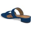 imageFSJ Women Comfortable Open Toe Sandals Mule Chunky Low Heel Strappy Casual Shoes Size 415 USDarkblue