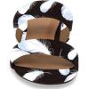 imageFSJ Women Comfortable Open Toe Sandals Mule Chunky Low Heel Strappy Casual Shoes Size 415 USFeather