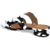 imageFSJ Women Comfortable Open Toe Sandals Mule Chunky Low Heel Strappy Casual Shoes Size 415 USFeather