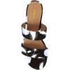 imageFSJ Women Comfortable Open Toe Sandals Mule Chunky Low Heel Strappy Casual Shoes Size 415 USFeather