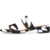 imageFSJ Women Comfortable Open Toe Sandals Mule Chunky Low Heel Strappy Casual Shoes Size 415 USFeather