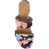 imageFSJ Women Comfortable Open Toe Sandals Mule Chunky Low Heel Strappy Casual Shoes Size 415 USFlower