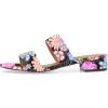imageFSJ Women Comfortable Open Toe Sandals Mule Chunky Low Heel Strappy Casual Shoes Size 415 USFlower