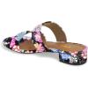 imageFSJ Women Comfortable Open Toe Sandals Mule Chunky Low Heel Strappy Casual Shoes Size 415 USFlower