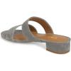imageFSJ Women Comfortable Open Toe Sandals Mule Chunky Low Heel Strappy Casual Shoes Size 415 USGrey