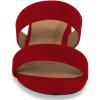 imageFSJ Women Comfortable Open Toe Sandals Mule Chunky Low Heel Strappy Casual Shoes Size 415 USMaroon
