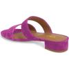 imageFSJ Women Comfortable Open Toe Sandals Mule Chunky Low Heel Strappy Casual Shoes Size 415 USPurple