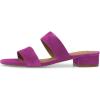 imageFSJ Women Comfortable Open Toe Sandals Mule Chunky Low Heel Strappy Casual Shoes Size 415 USPurple