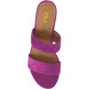 imageFSJ Women Comfortable Open Toe Sandals Mule Chunky Low Heel Strappy Casual Shoes Size 415 USPurple